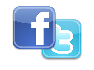 Logo de Facebook et Tweeter Logo de réseaux sociaux